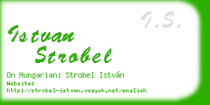 istvan strobel business card