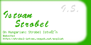 istvan strobel business card